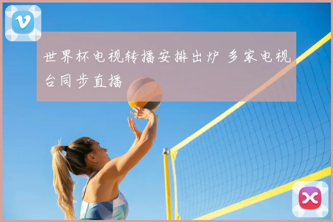 世界杯电视转播安排出炉 多家电视台同步直播